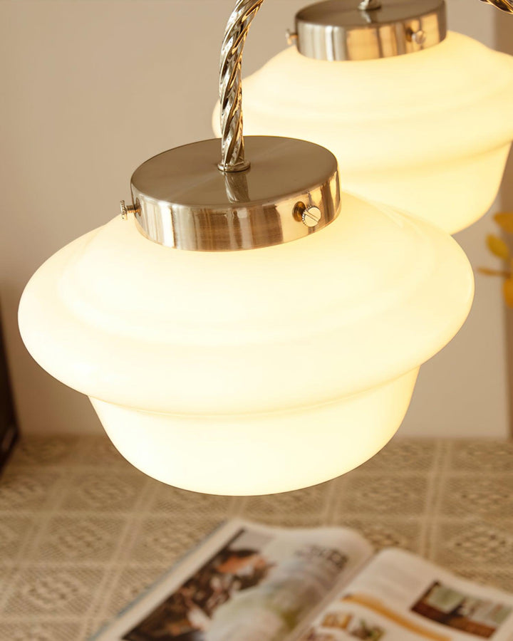 Curinel Chandelier Verre Chrome Vintage - Neutralighting