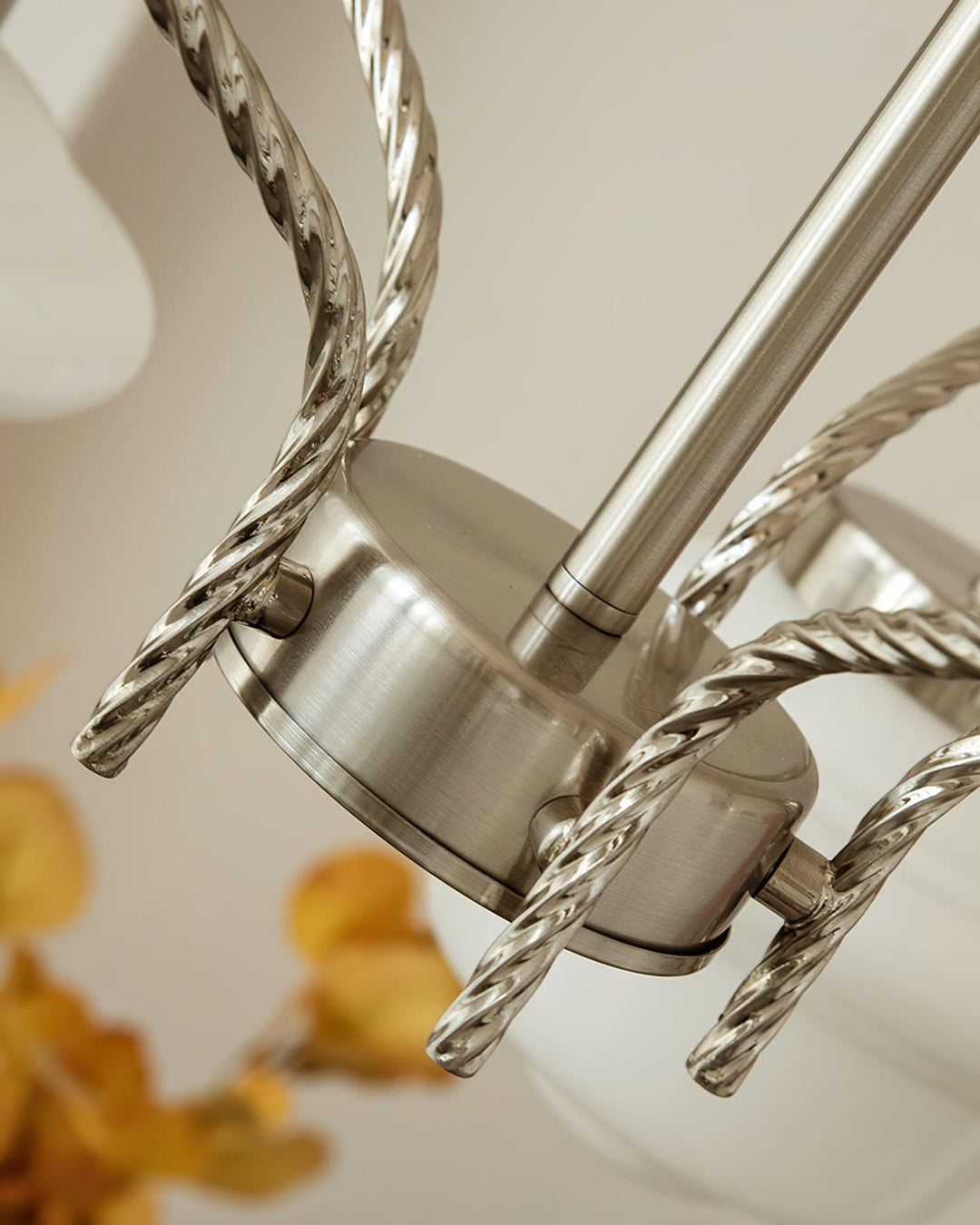 Curinel Chandelier Verre Chrome Vintage - Neutralighting