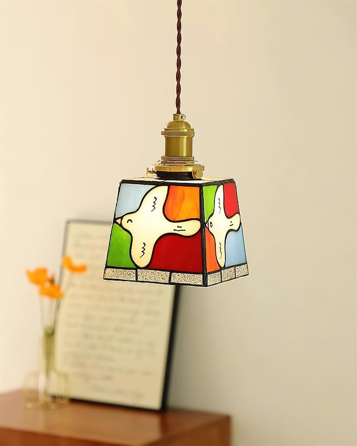 Miroa Suspension Colombe en Verre Ploqué - Neutralighting
