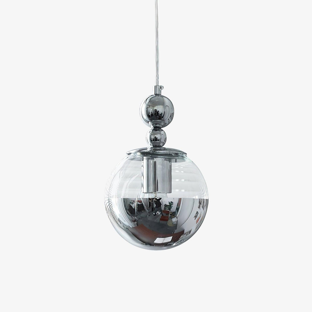 Zanorir Moderne Minimaliste Art Miroir Boule Verre Suspension Lumière - Neutralighting
