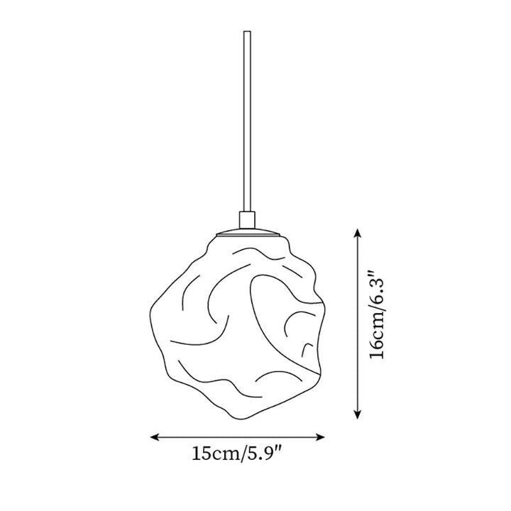 Lava Lampe Suspendue en Verre - Neutralighting