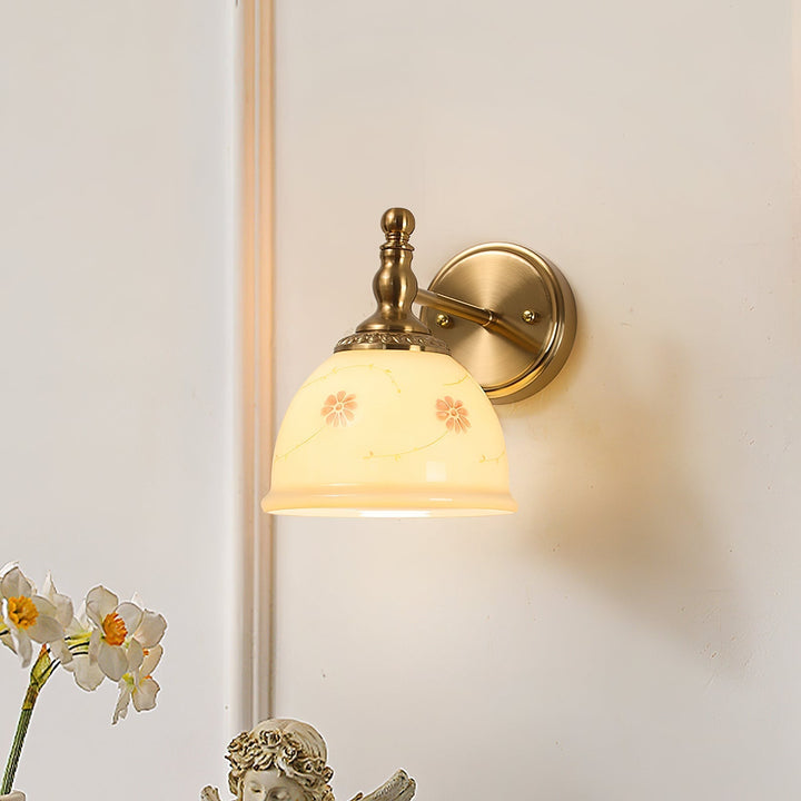 Mishya Applique Murale en Verre Floral - Neutralighting