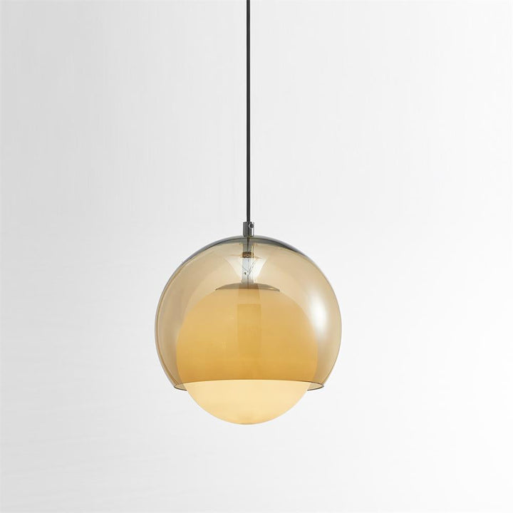 Suspension Double Globe Ombre Verre Moderne Minimaliste Ambiant - Neutralighting
