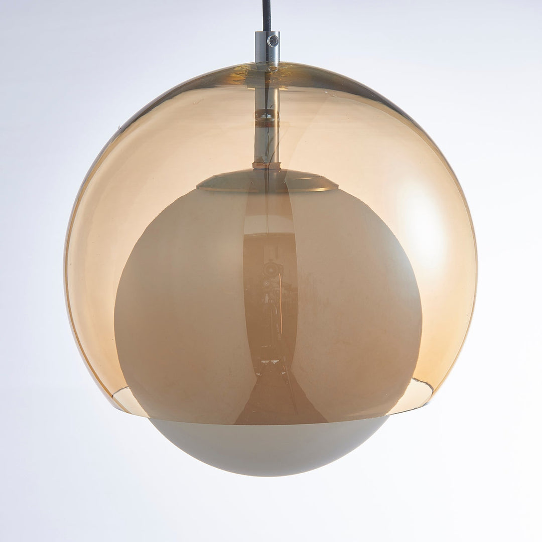 Suspension Double Globe Ombre Verre Moderne Minimaliste Ambiant - Neutralighting