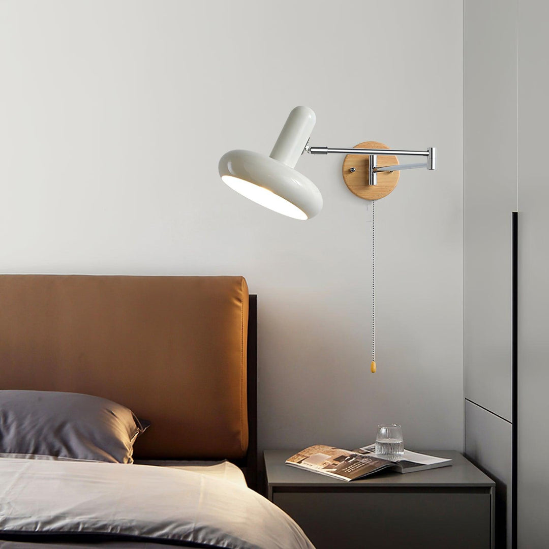 Applique Murale Pivot Bras Arrondi Ombre Tirer Chaîne Moderne Rétro - Neutralighting