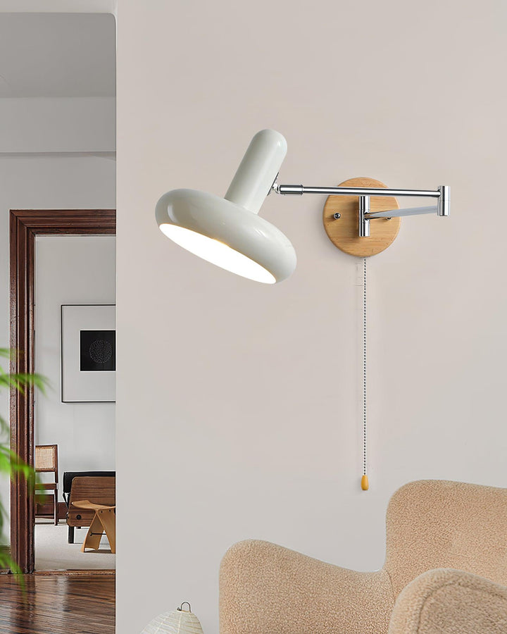 Applique Murale Pivot Bras Arrondi Ombre Tirer Chaîne Moderne Rétro - Neutralighting