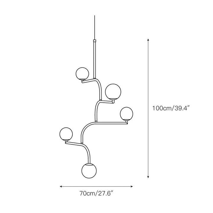 Zelireth Lustre Laiton Verre Minimaliste Moderne - Neutralighting