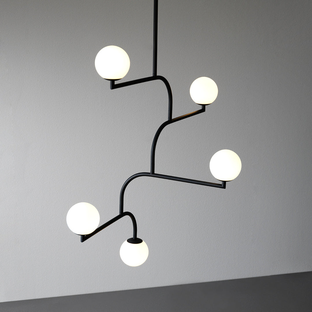Zelireth Lustre Laiton Verre Minimaliste Moderne - Neutralighting