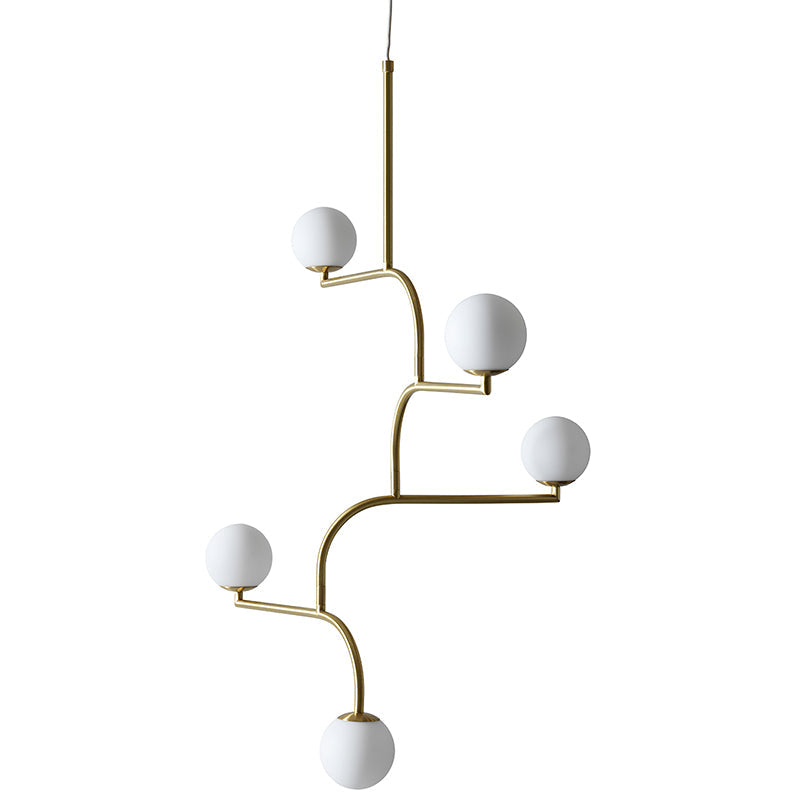 Zelireth Lustre Laiton Verre Minimaliste Moderne - Neutralighting