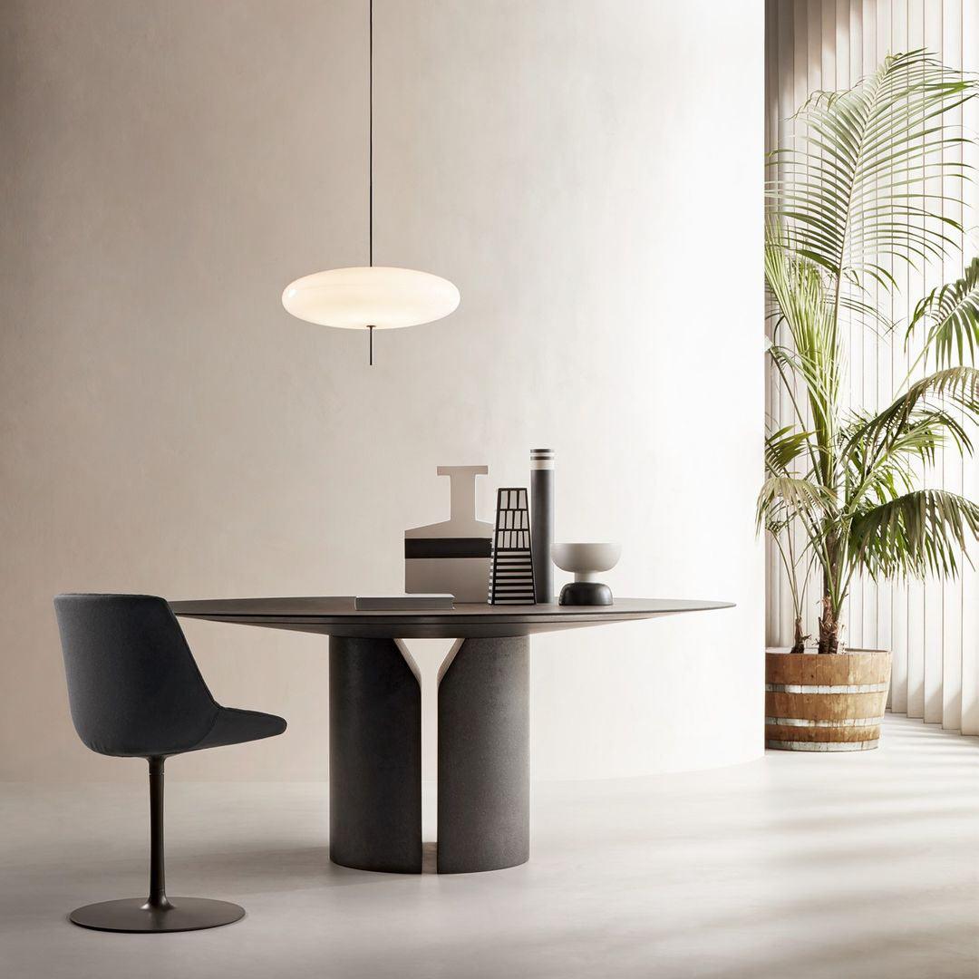 Lustra Suspension Noir Peint Réuni pour Salon - Neutralighting