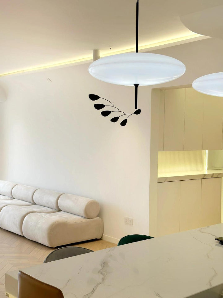 Lustra Suspension Noir Peint Réuni pour Salon - Neutralighting