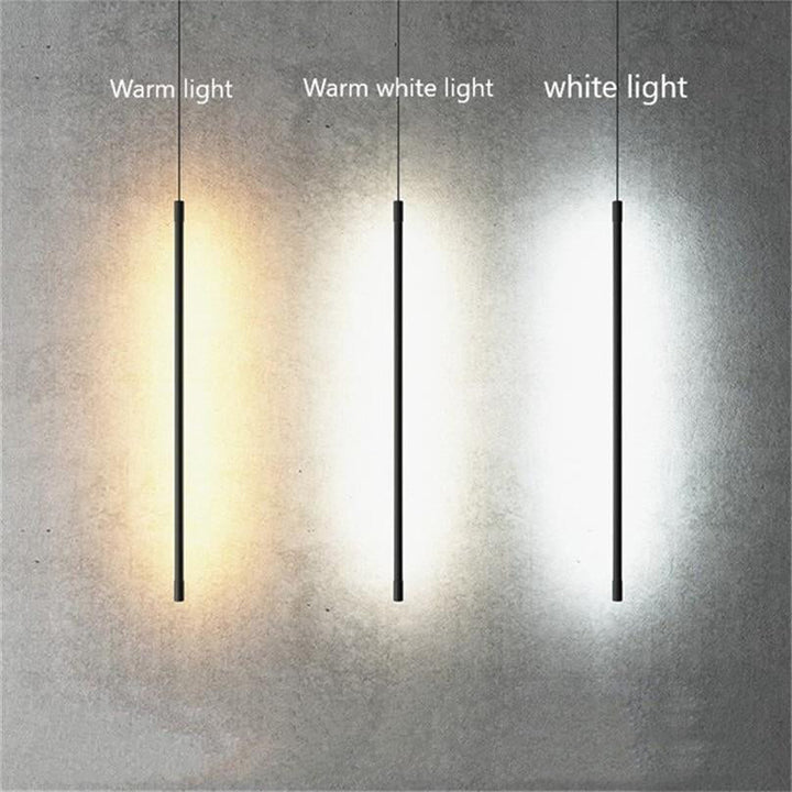 Erix Suspension linéaire Noir. Chambre à Coucher - Neutralighting