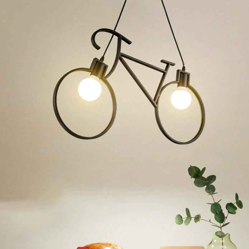 Mira Moderne Créatif Forme De Bicyclette LED Suspension Métal Salon - Neutralighting