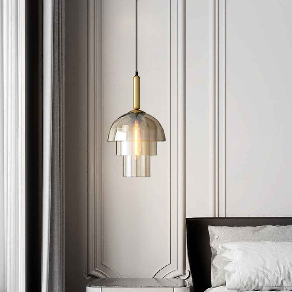 Valentina Moderne Métal Verre Suspension Salon Chambre à Coucher - Neutralighting