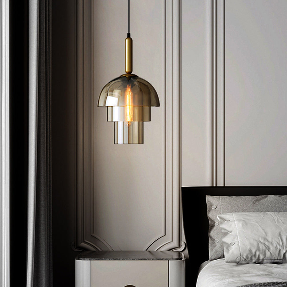 Valentina Moderne Métal Verre Suspension Salon Chambre à Coucher - Neutralighting