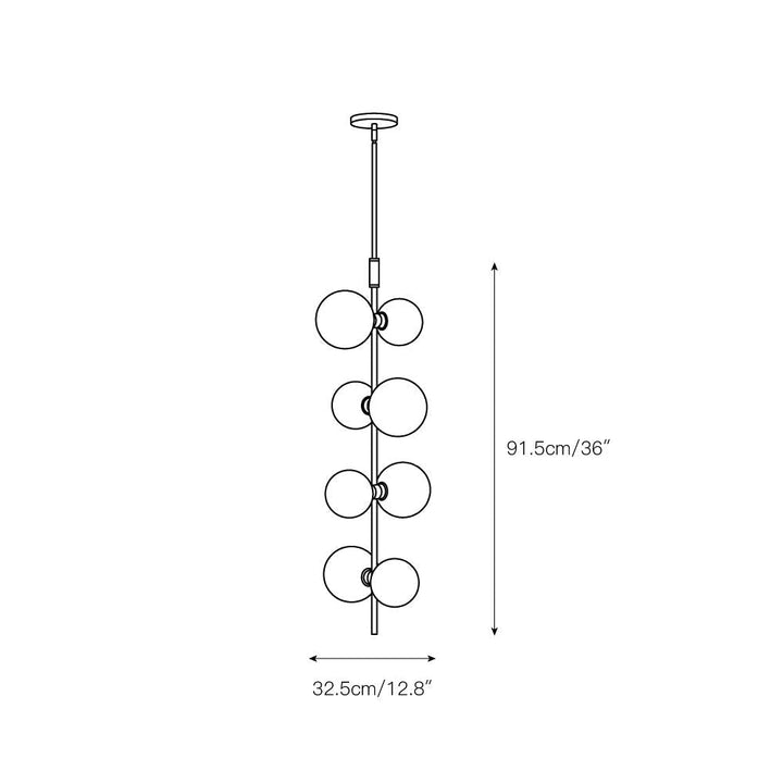 Zelirila Lampe Suspendue En Verre Sur Rail Art Premium Moderne - Neutralighting