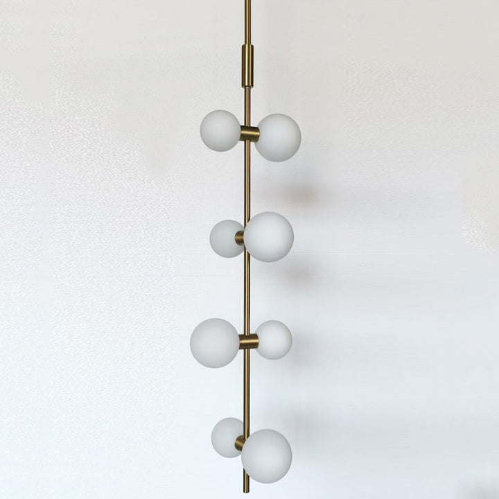 Zelirila Lampe Suspendue En Verre Sur Rail Art Premium Moderne - Neutralighting