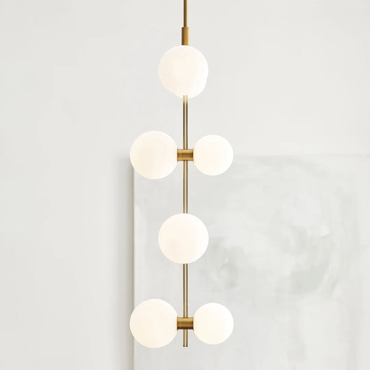 Zelirila Lampe Suspendue En Verre Sur Rail Art Premium Moderne - Neutralighting