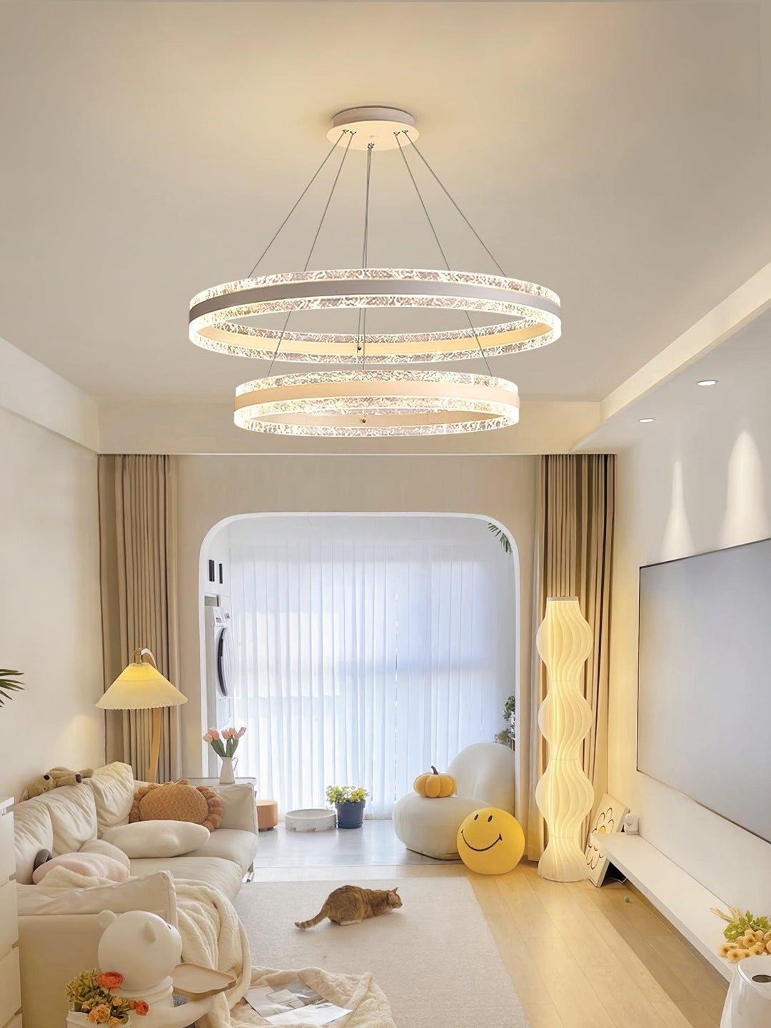 Lustra Suspension Lampe Cercles LED Modernes - Neutralighting