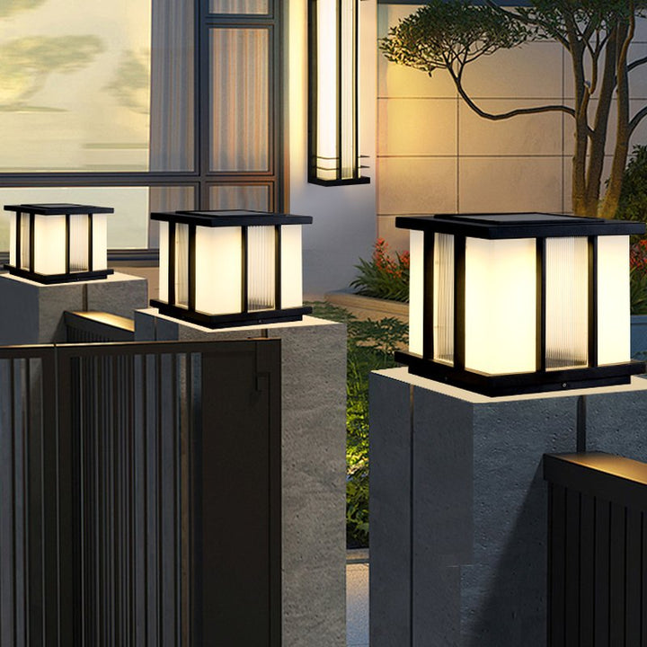Alraeir Lampe Solaire Extérieure Cube en Verre Moderne - Neutralighting