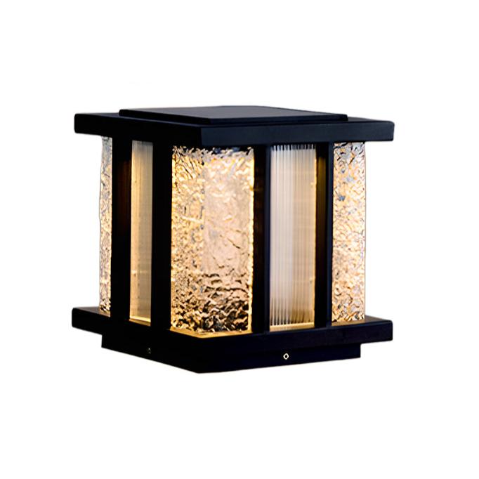 Alraeir Lampe Solaire Extérieure Cube en Verre Moderne - Neutralighting