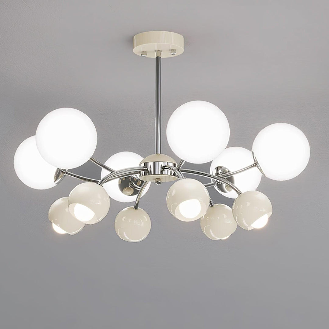 Lumi Chandelier Minimaliste en Verre - Neutralighting