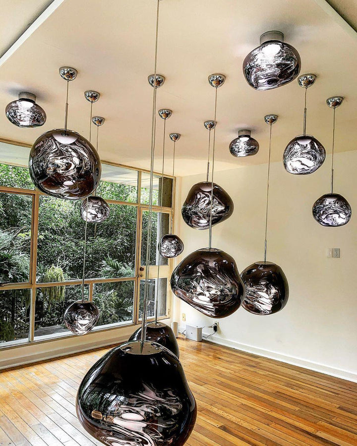 Lustra Suspension Luminaire Moderne Verre Lava - Neutralighting