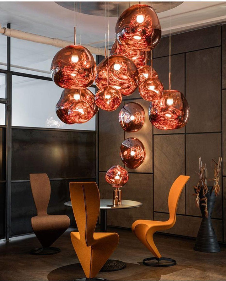 Lustra Suspension Luminaire Moderne Verre Lava - Neutralighting