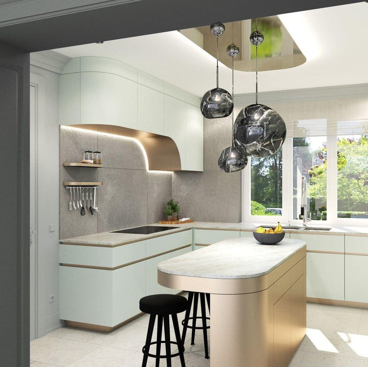 Lustra Suspension Luminaire Moderne Verre Lava - Neutralighting
