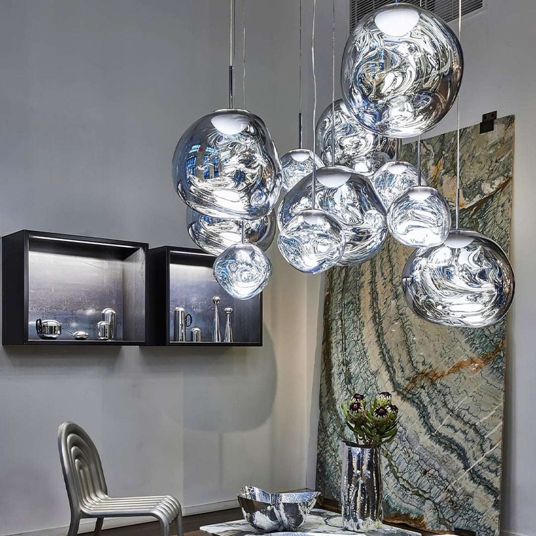 Lustra Suspension Luminaire Moderne Verre Lava - Neutralighting