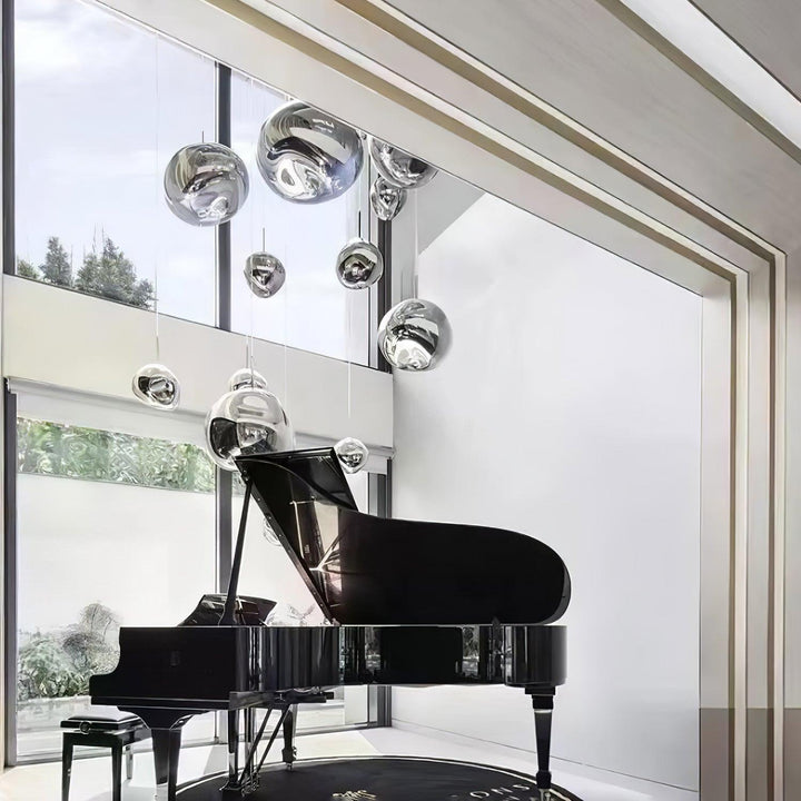 Lustra Suspension Luminaire Moderne Verre Lava - Neutralighting