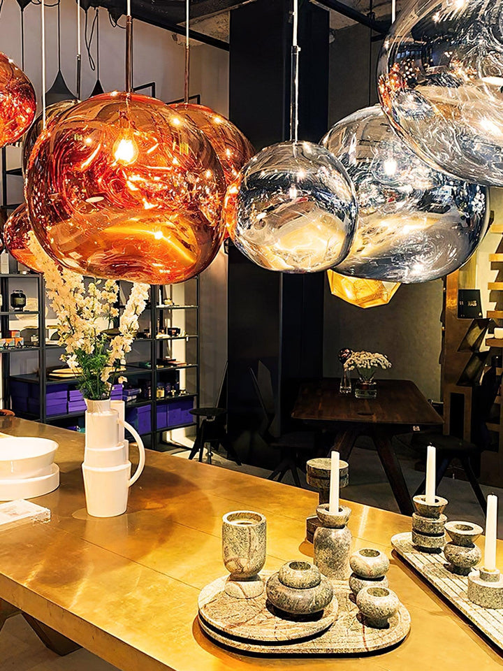 Lustra Suspension Luminaire Moderne Verre Lava - Neutralighting