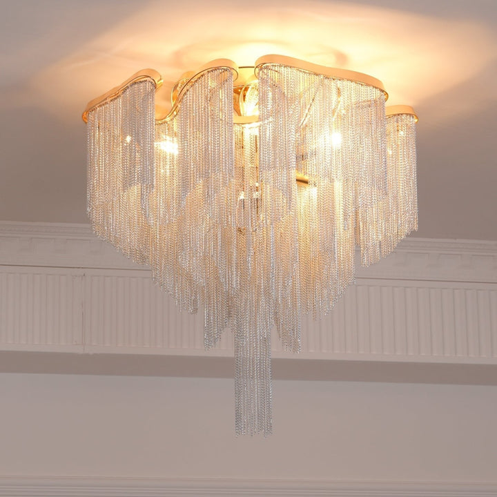 Lustra Plafonnier Moderne Art Frange - Neutralighting