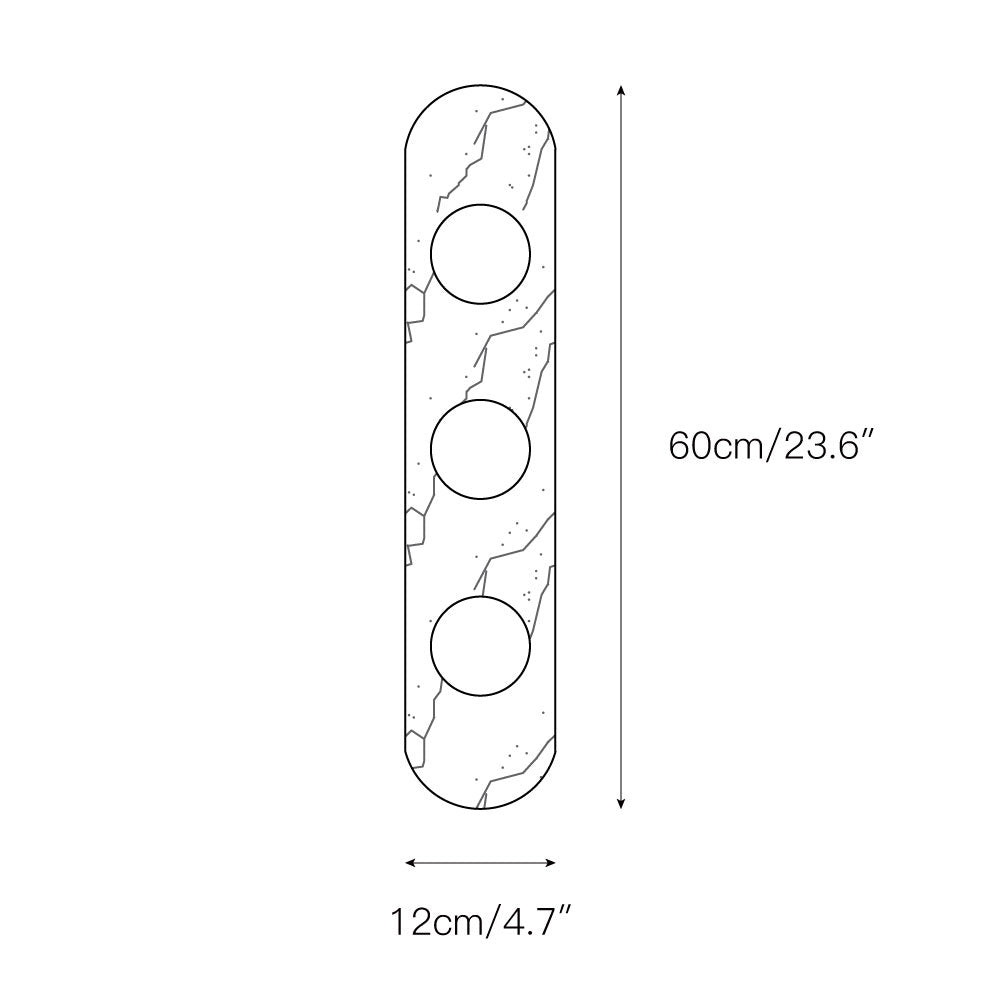 Covelyra Applique Murale En Marbre Et Verre Minimaliste Moderne - Neutralighting