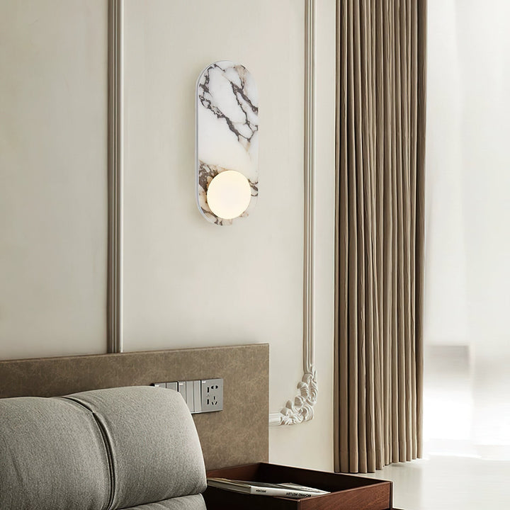 Covelyra Applique Murale En Marbre Et Verre Minimaliste Moderne - Neutralighting