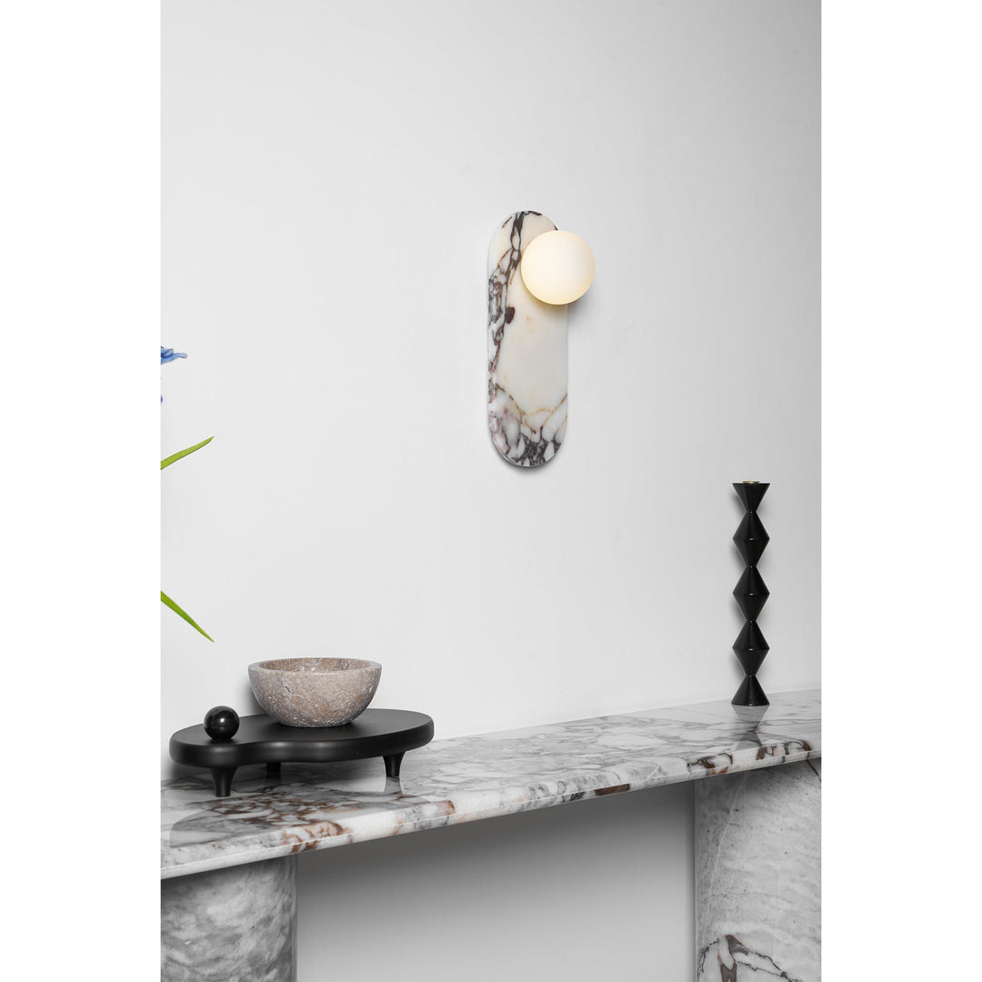 Covelyra Applique Murale En Marbre Et Verre Minimaliste Moderne - Neutralighting