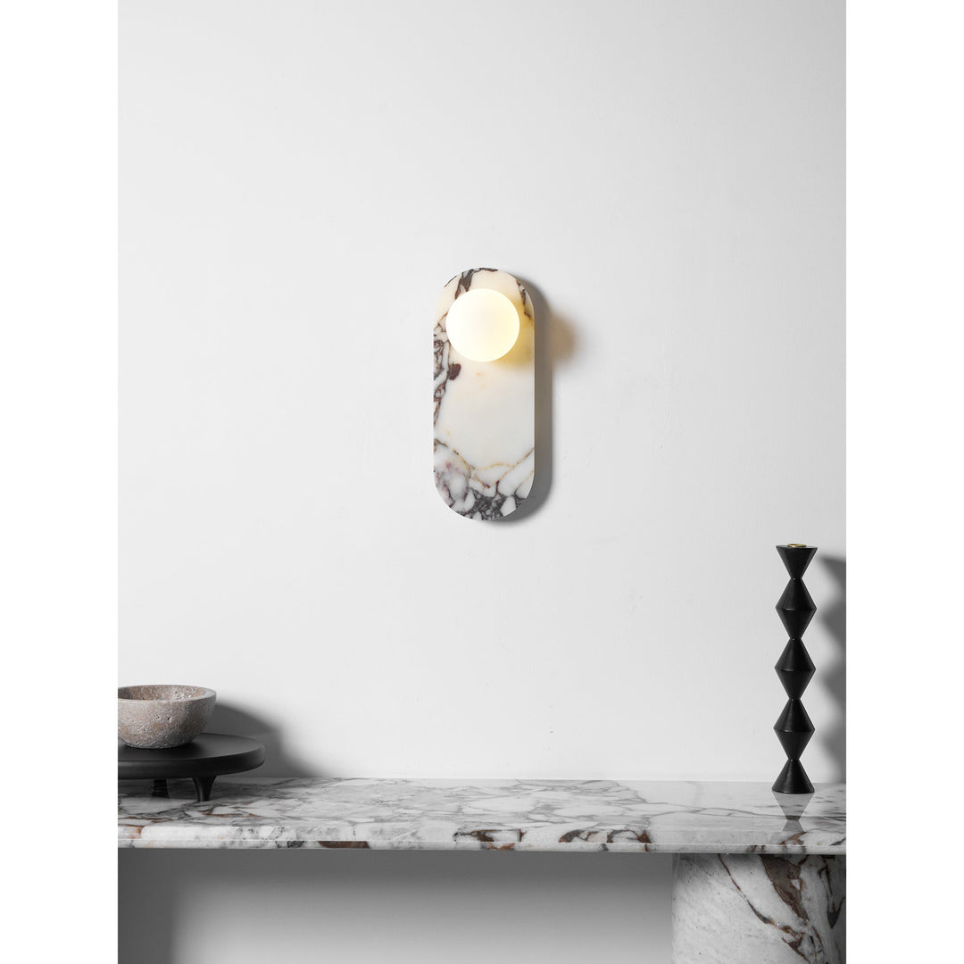 Covelyra Applique Murale En Marbre Et Verre Minimaliste Moderne - Neutralighting