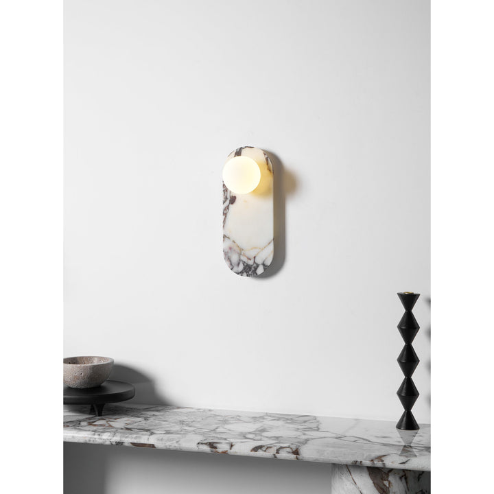 Covelyra Applique Murale En Marbre Et Verre Minimaliste Moderne - Neutralighting