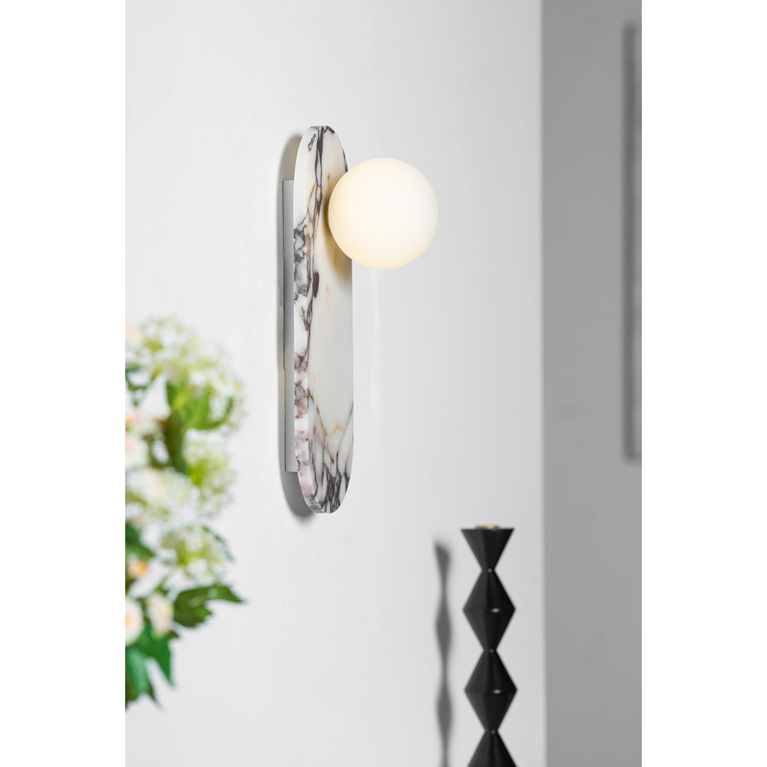 Covelyra Applique Murale En Marbre Et Verre Minimaliste Moderne - Neutralighting