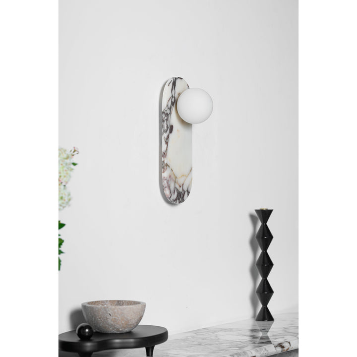 Covelyra Applique Murale En Marbre Et Verre Minimaliste Moderne - Neutralighting