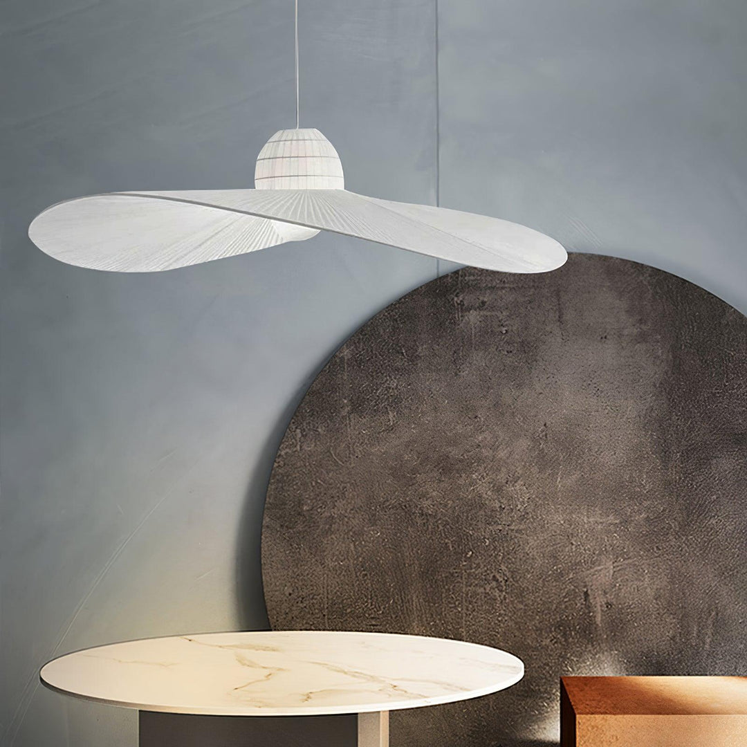 Moire Hat Lampe Pendante Tissu Plissé Moderne - Neutralighting