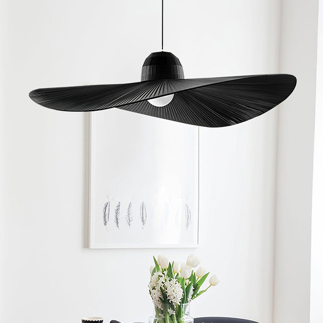 Moire Hat Lampe Pendante Tissu Plissé Moderne - Neutralighting