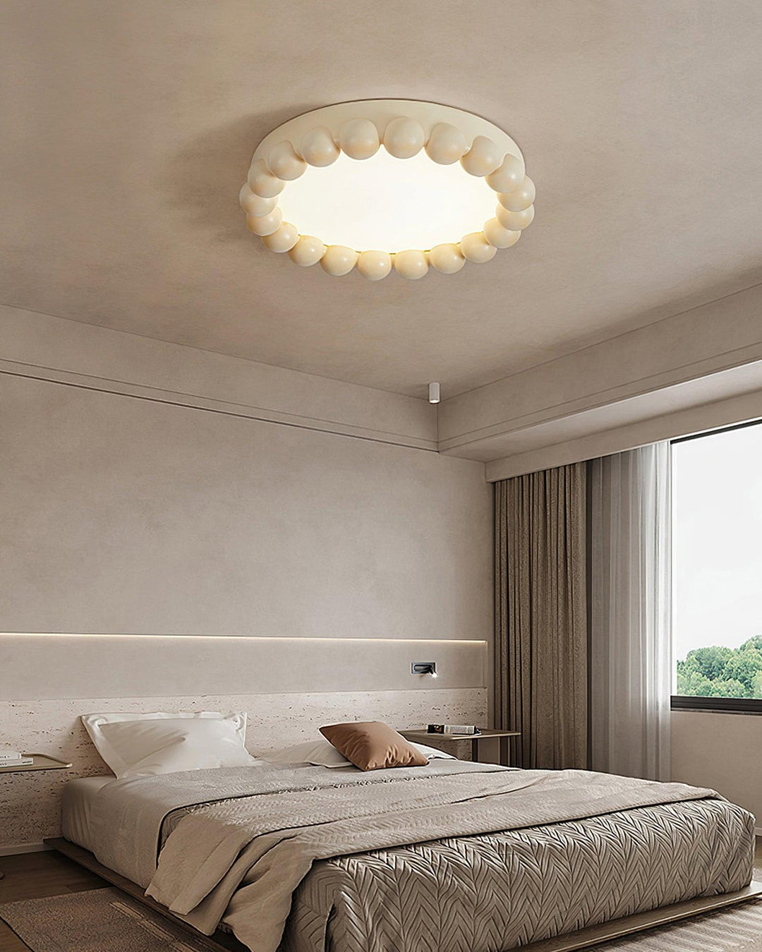 Solara Plafonnier Résine Bulle Rond Ludique Doux - Neutralighting