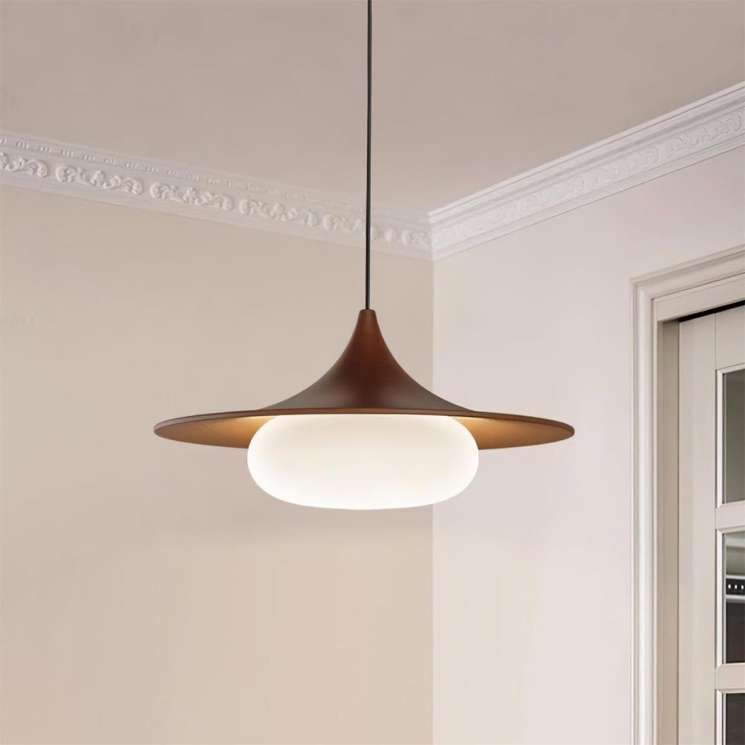 Ovelis Lampe Suspension avec Plafonnier en Bois - Neutralighting