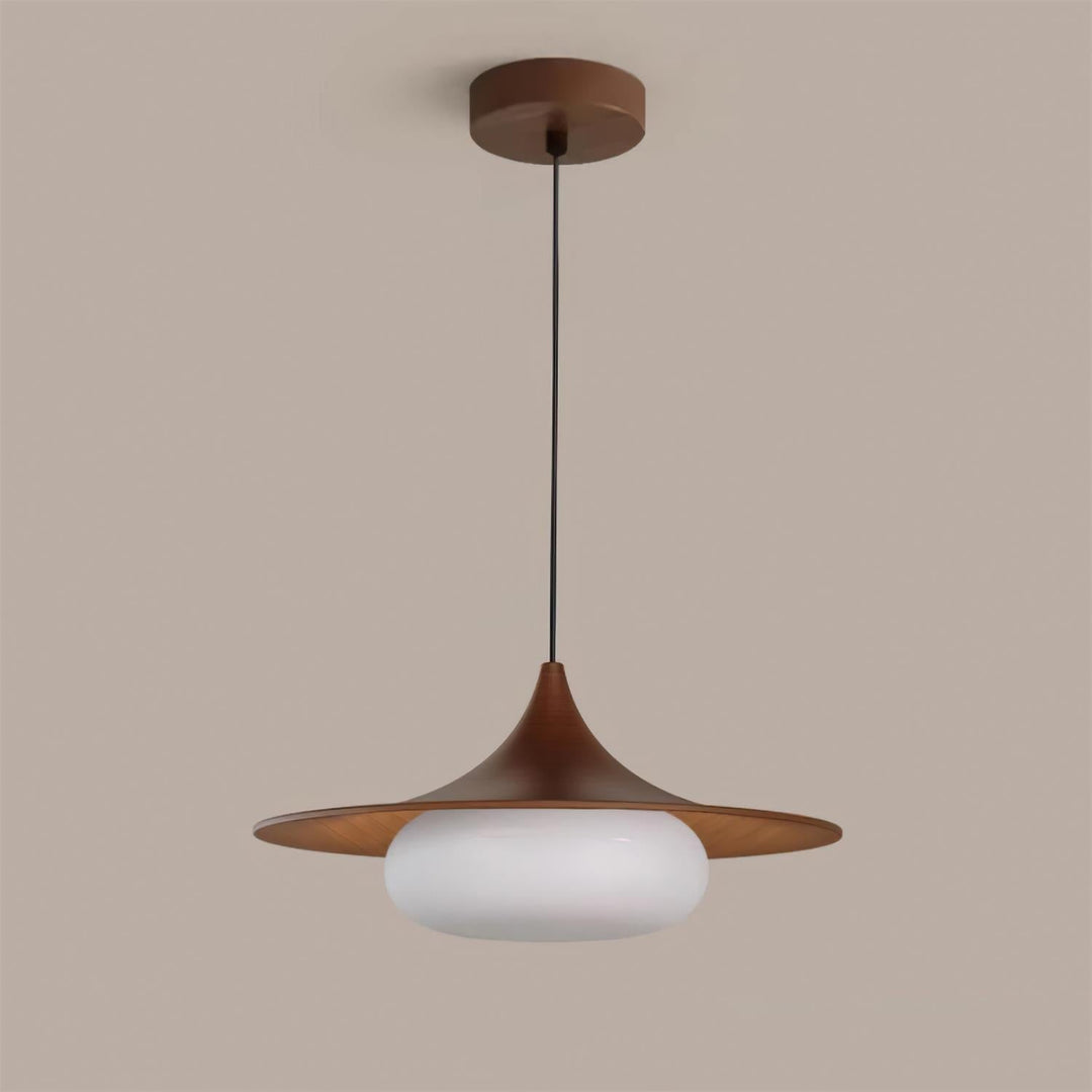 Ovelis Lampe Suspension avec Plafonnier en Bois - Neutralighting