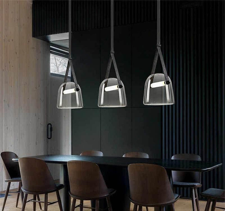Averisce Suspension Industrielle en Cuir - Neutralighting