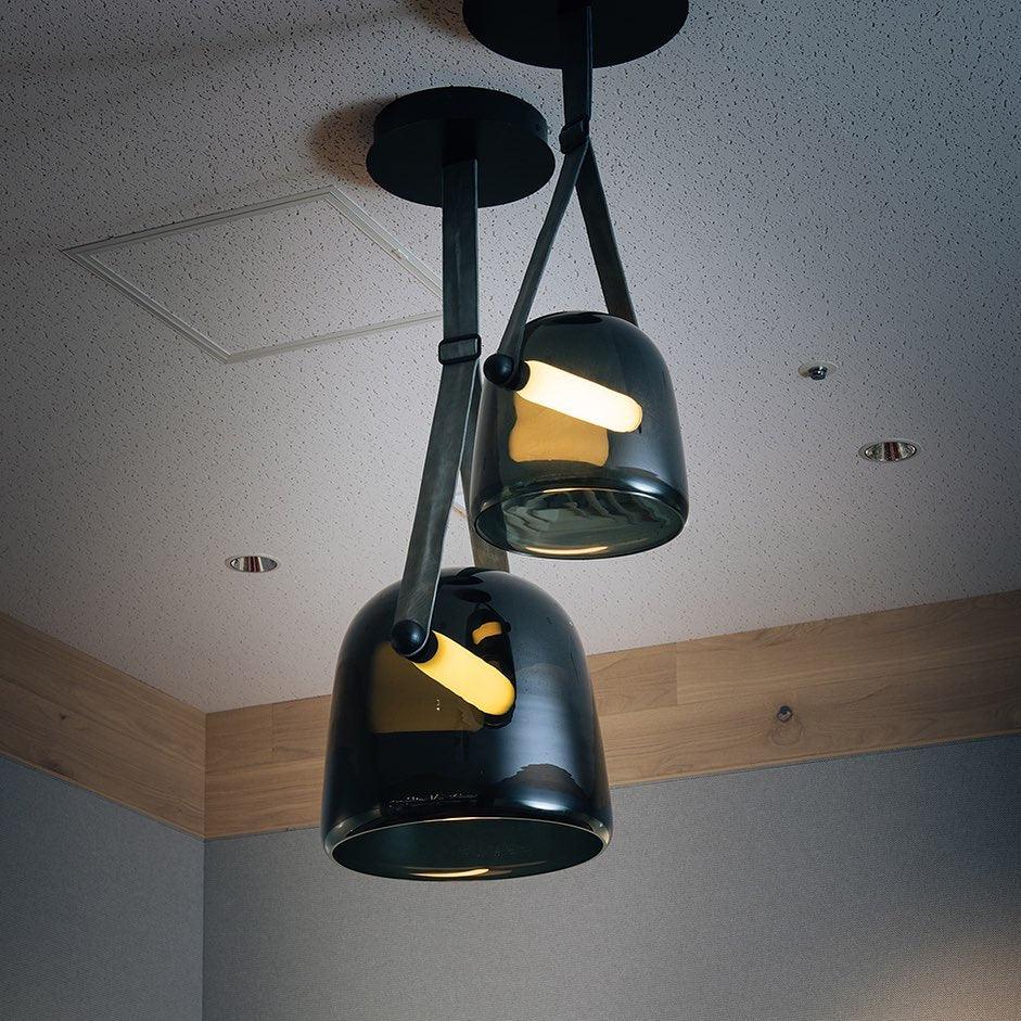 Averisce Suspension Industrielle en Cuir - Neutralighting