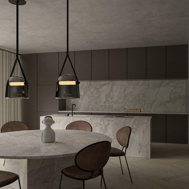 Averisce Suspension Industrielle en Cuir - Neutralighting