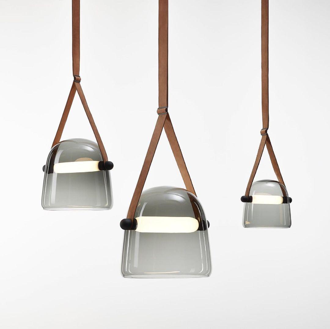 Averisce Suspension Industrielle en Cuir - Neutralighting