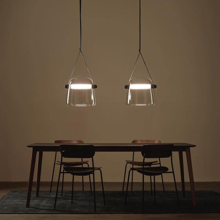 Averisce Suspension Industrielle en Cuir - Neutralighting